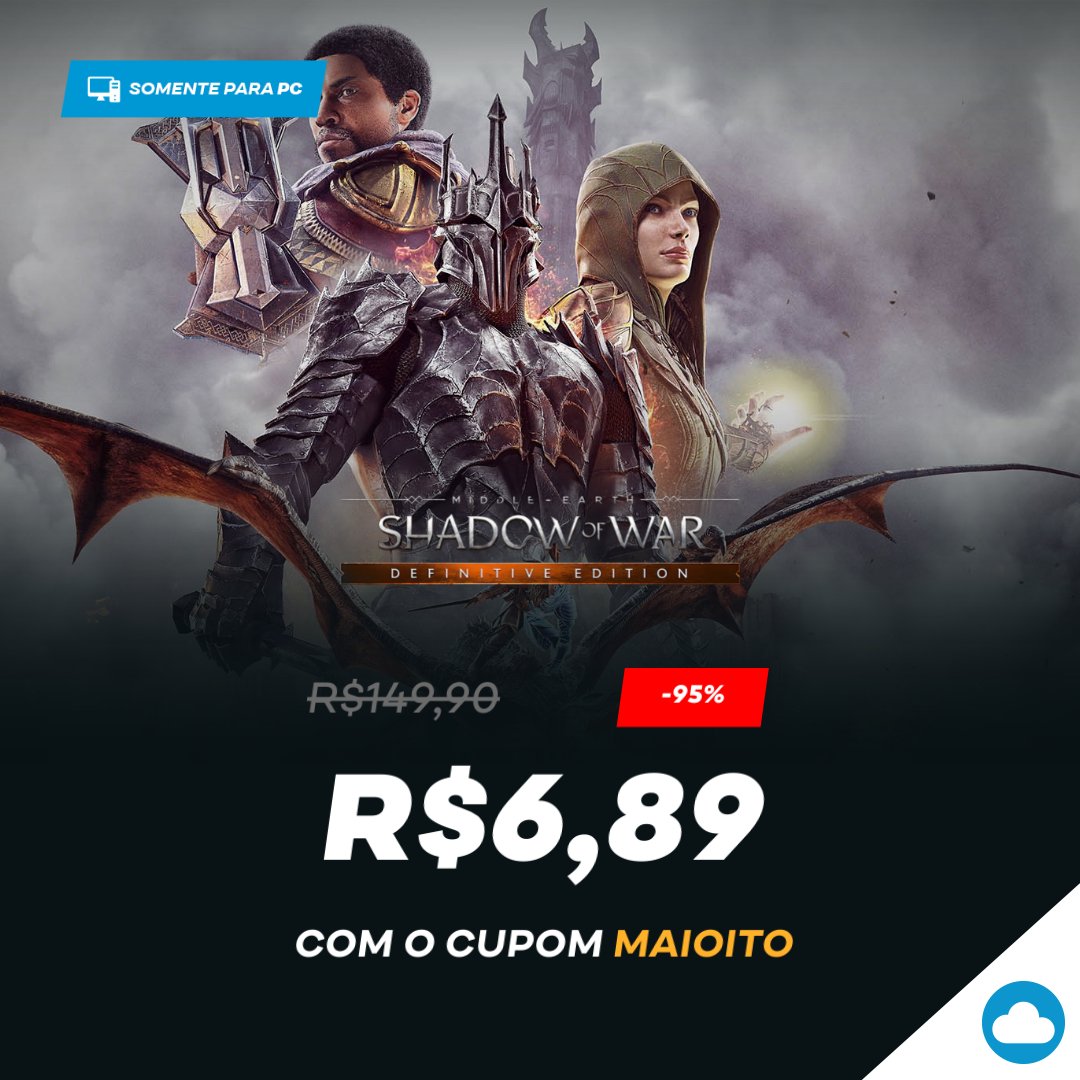 Nuuvem.com - Enquanto Shadow of War não sai, que tal jogar Shadow of Mordor?  Com esse preço é moleza.