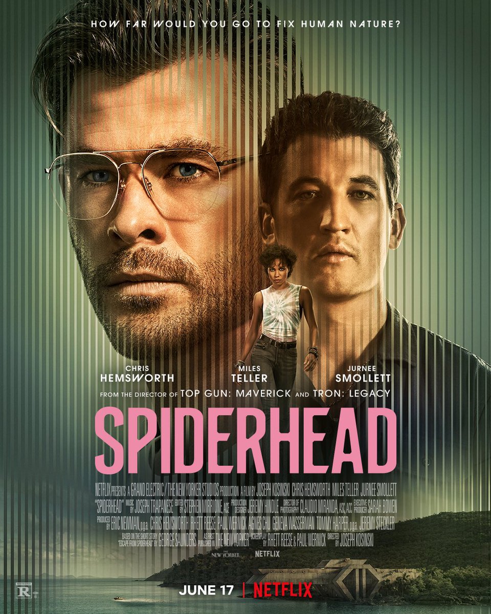 Drip on? Spiderhead on @NetflixFilm June 17 @Miles_Teller @jurneesmollett