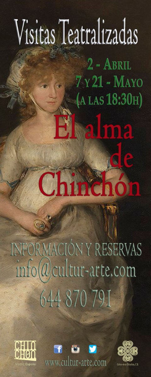 PlazaMChinchon's tweet photo. Última oportunidad para conocer mas sobre "La Noble y Muy Leal".
Este sábado, 21 de Mayo; nueva sesión en las Visitas Teatralizadas "El alma de Chinchón".
Mas info y reserva ➡️ https://t.co/sg8tEIwcM0

#Chinchón #EscapadasRurales https://t.co/cK4VfZR7qf