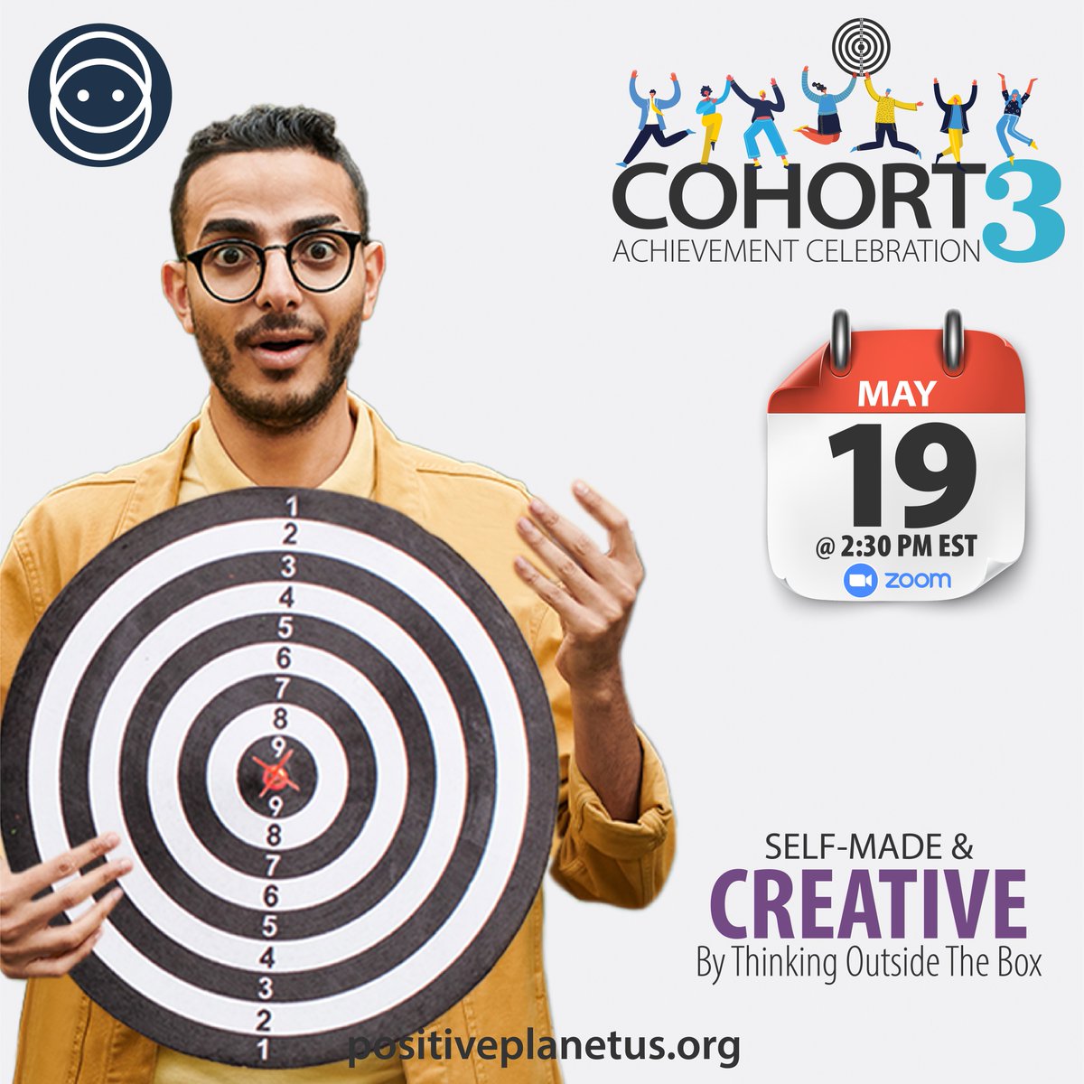 PositivePlanetU's tweet photo. 🎉Positive Planet US COHORT 3: Achievement Ceremony 

🗒2 DAYS TO GO!

📣📣They are not confined within the limits of should have, could have, would have. Instead, they lead the way with their outside-the-box thinking.  

👈 Be a part as our COHORT 3 https://t.co/O1p53KMS6q https://t.co/oQNWZuYxZm