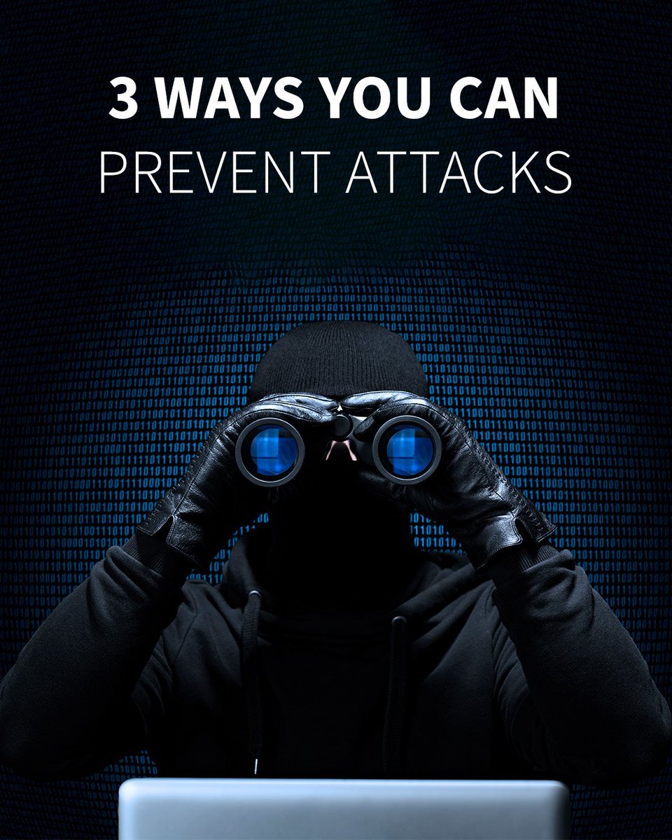 GDSConnect's tweet photo. Three ways you can prevent attacks: 

1. Update your software
2. Use strong passwords
3. Never download an email attachment

For more cybersecurity tips, visit our website:  https://t.co/eaqXl8NXUt https://t.co/Rwx5harEP7