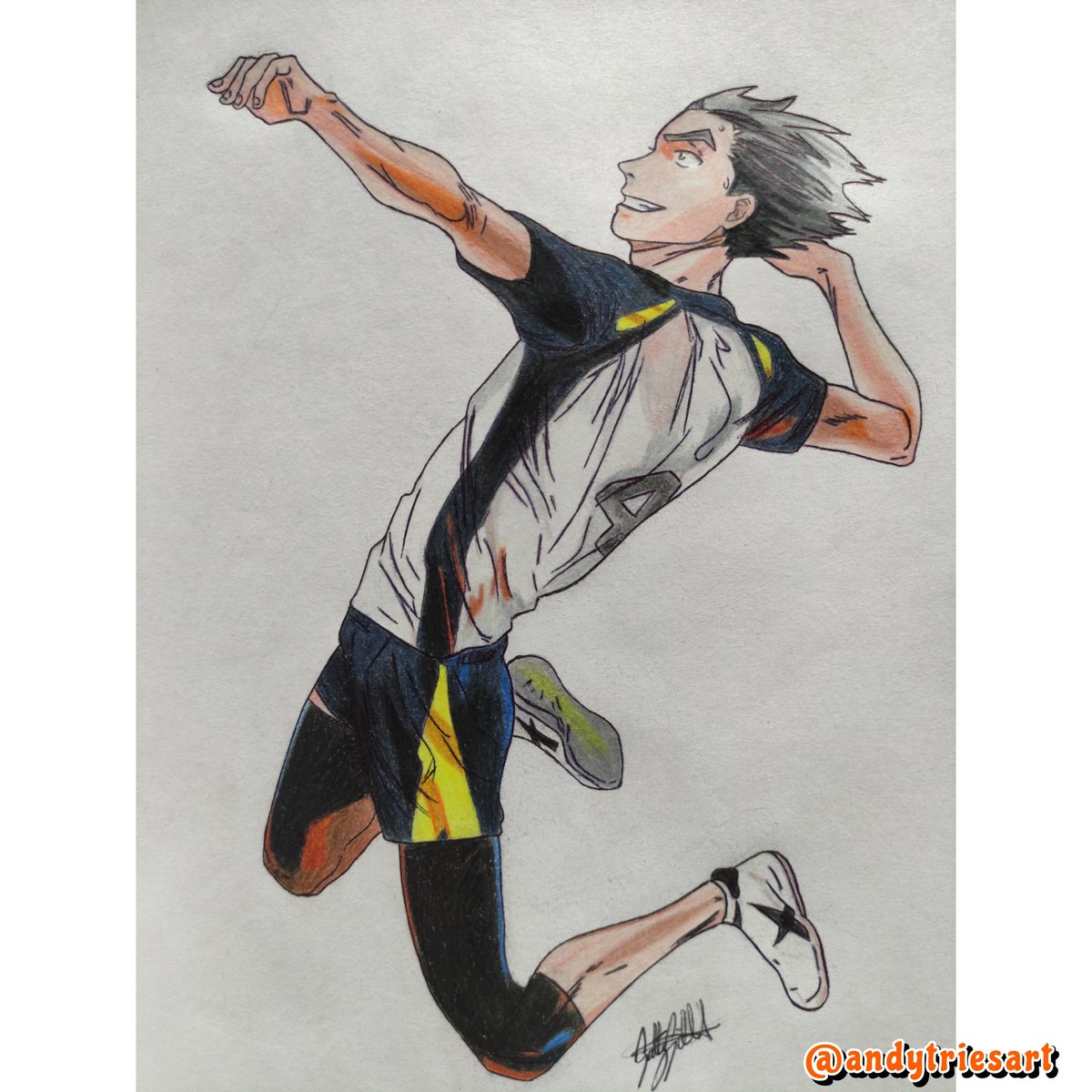 andyqueen_art's tweet photo. 🏐Bokuto Koutaro of Furokodani from Haikyuu

#traditionalart #artist #fanart #haikyuu #haikyuufanart #bokuto #furokodani #bokutokoutarou #bokutofanart #dibujotradicional #animeart #mangaart #artetradicional #artwork #coloring https://t.co/xhRGqC083y
