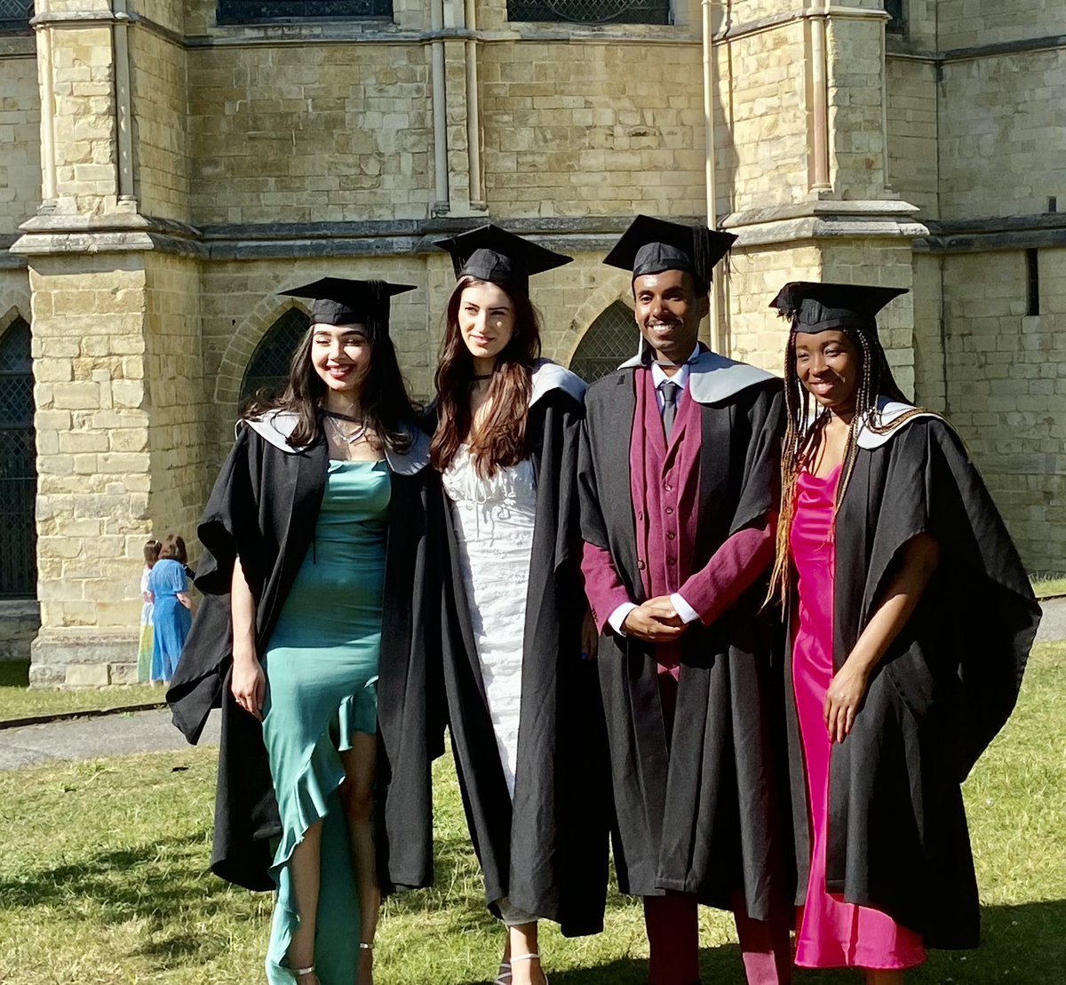 philippafoster6's tweet photo. What a fantastic day! so proud of you my beautiful daughter! Great achievement@TbhItsShania @CburyCathedral @UniKent 🎓🙌🏾🙌🏾👸🏽❤️❤️. https://t.co/zLnrfatHg1