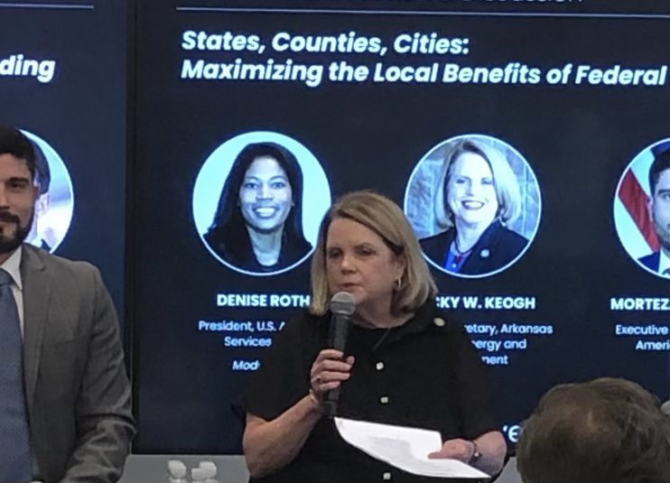 E&amp;E Secretary <a href="/BeckyWKeogh/">Becky Keogh</a> discussed maximizing the local benefits of federal infrastructure funding at the “Delivering Transformative Infrastructure with the IIJA” event in DC. The panel shared innovative ideas and best practices to achieve effective implementation.