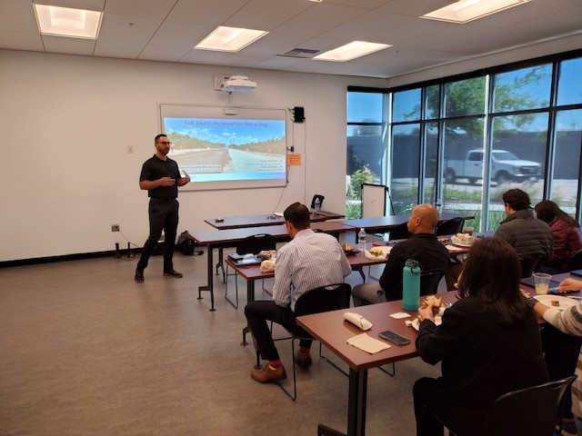 cncacement's tweet image. Clay Slocum and @TylerBodnarCNCA have been on the road providing local agencies with updated design strategies for full-depth reclamation projects.  Thanks to @StanCounty for inviting us in to present to your fantastic staff.  #FDR #designresponsibly
