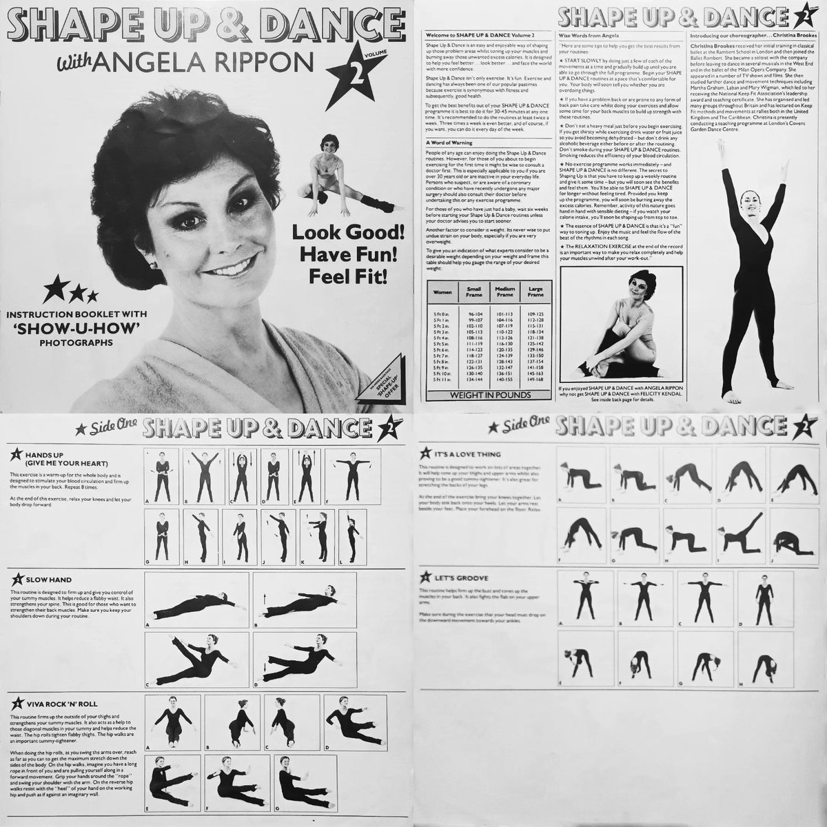 WhosThatGav's tweet photo. "Goodbye Chubby Thighs, Flabby Tummy, Sagging Bottoms. Look Good!.. Have Fun!.. Feel Fit!". Apparently anyway. #ShapeUpAndDance with #AngelaRippon. 🤸‍♀️💃🕺👯 https://t.co/sE1DilqgAo https://t.co/v37m4PNswN
