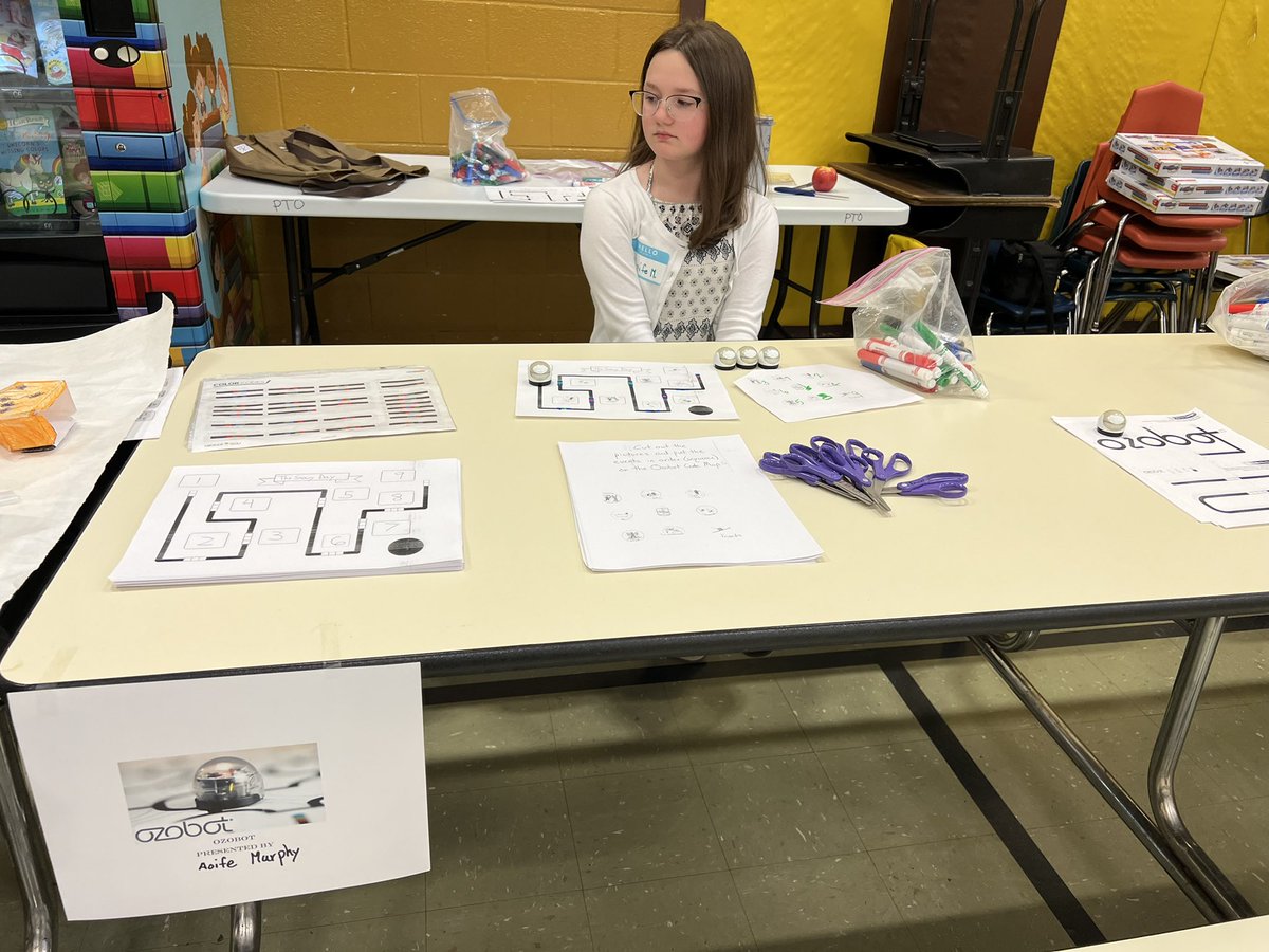 DrStanWhiteman's tweet photo. Students at Highlands Elementary School preparing for our @remakelearning day event! We are expecting a few hundred guests this evening for our student-led extravaganza @RemakeDays @HighlandsSD https://t.co/OMpiRoth23