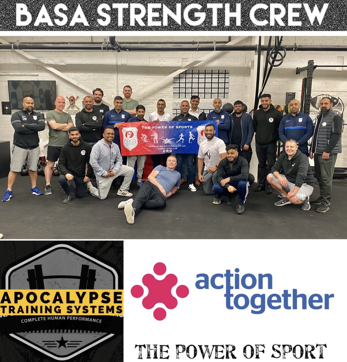 BasaRochdaleCIC's tweet photo. Induction for the #BasaStrengthCrew where a 20 week plan has been devised to assist our #community #cohesion work. Again incorporating #GMP to bridge the gap and build our relationship. And using @apoc_laves to delivery training. Supported by @WeActTogether & @RochdaleCouncil https://t.co/O39HSfm1Wh
