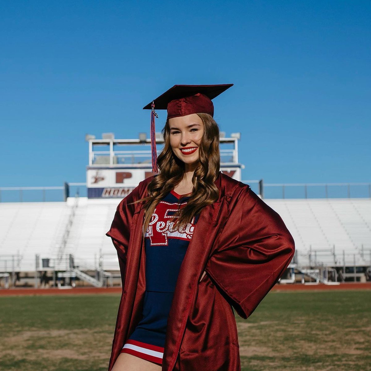 PerryPomCheer's tweet photo. ✨Senior Spotlight✨
Hailey Hanson
3 years on Perry Cheer 
3 State Titles 
Headed to Northern Arizona University #jacksup 
We ♥️ You https://t.co/xbBB2GZlrI
