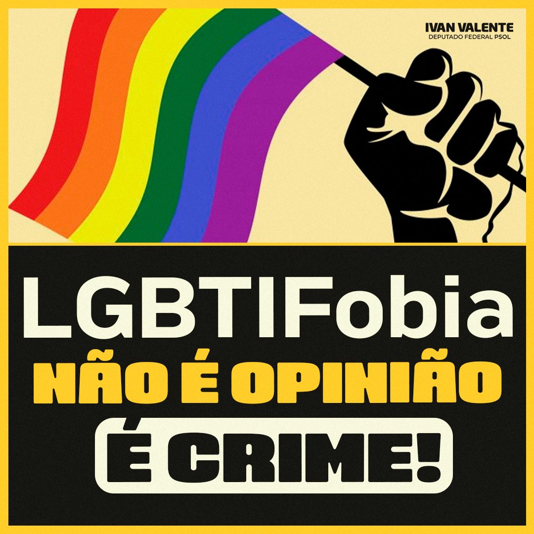 IvanValente's tweet photo. Transfobia não é opinião!
LGBTIfobia não é opinião!
Discurso de ódio não é opinião!
#17McontraLGBTIfobia https://t.co/Y4Sgpd98hs