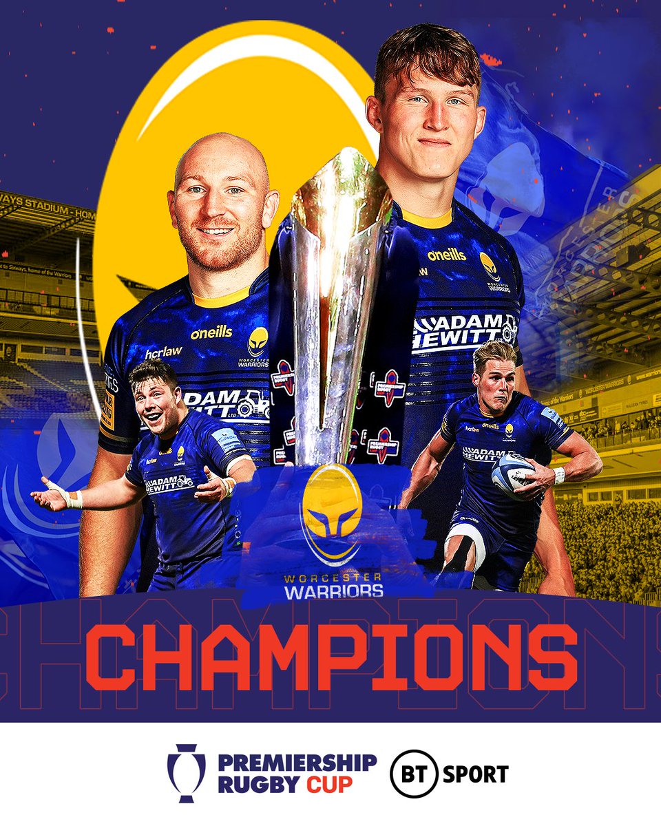 rugbyontnt's tweet photo. Your 2021/22 Premiership Rugby Cup winners...

🏆 𝐖𝐎𝐑𝐂𝐄𝐒𝐓𝐄𝐑 𝐖𝐀𝐑𝐑𝐈𝐎𝐑𝐒 🏆

#PremRugbyCup https://t.co/nUJmgHhGNk