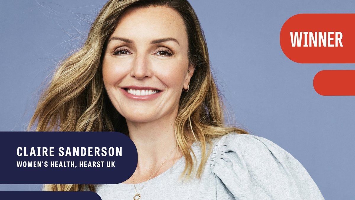 BMAwards_'s tweet photo. We are excited to announce that the Award in the Editorial Leader of the Year - Consumer Media category at the 2022 #BritishMediaAwards goes to… Claire Sanderson for Women's Health, @HearstUK congratulations! https://t.co/Rn8tz7hVIc