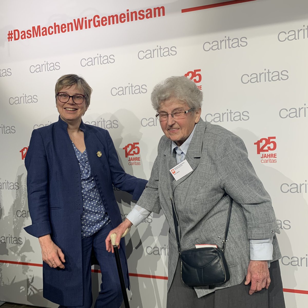 NYwelskop's tweet photo. 125 Jahre @Caritas_web: #DasMachenWirGemeinsam.
Schön, dass mein Vorvorgänger Hellmut Puschmann & unser guter Geist Klara Ullrich beim heutigen Jahresempfang dabei waren. Zeitzeug_innen von Zeitenwenden & viel #Notsehenundhandeln https://t.co/BwNRgKmahi