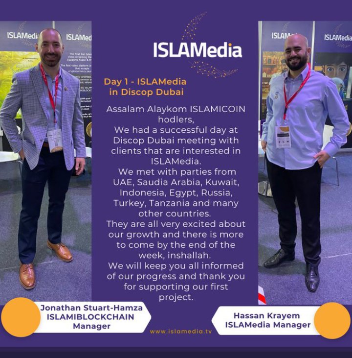 Muazzam78046369's tweet photo. We will keep you all informed of our progress and thank you for supporting our first project.

🔥Stay tuned for more updated as we get ready for the big day tomorrow ❗

#ISLAMICOIN #ISLAMedia #platform #Digifinex #Discop #Dubai @SalisKh08662513 https://t.co/8YiZXk9L0k