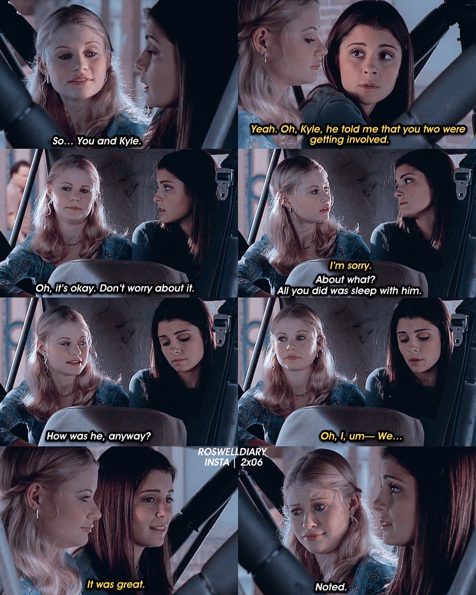 RoswellBandT's tweet photo. » 2.06 ~ Harvest 🛸
✧ ✩ ✶ ✦ ✧ ✧ ✩ ✶ ✦ ✧ ✧ ✩ ✶ ✦
Lmao this scene 😂💚👽
✧ ✩ ✶ ✦ ✧ ✧ ✩ ✶ ✦ ✧ ✧ ✩ ✶ ✦
Tags 🏷
#shiriappleby #emiliederavin #lizparker #tessharding #roswell #roswelltvshow #aliens #roswellians #crashdown #crashdowncafe https://t.co/ybjqhOlkJg
