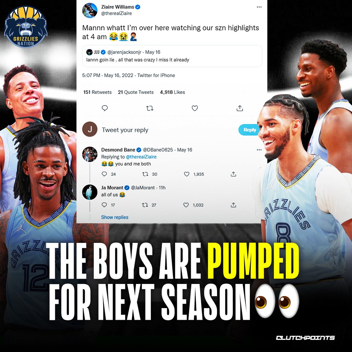 Even with a heartbreaking loss to the Warriors in Game 6, all eyes are on the next season for the young Grizzlies 👊