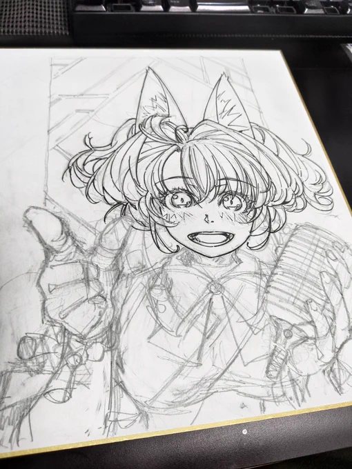 顔だけペンいれ 