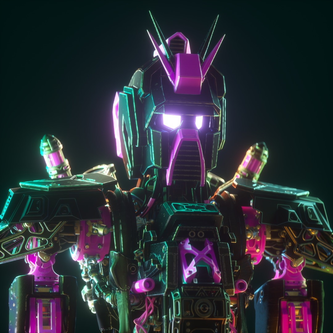 KaizoSushi's tweet photo. Been locked away sweating out @KaizoFighters new 2.0 art.

Coming to a blockchain #NEAR you. 

What we think, purple or yellow for my new pfp? 🤖🤖 https://t.co/IGUaXlh9q3
