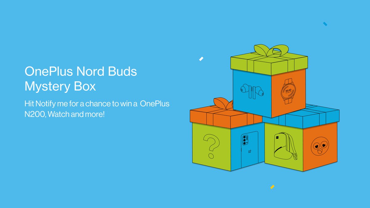 OnePlus_USA's tweet photo. ❓MYSTERY BOX ALERT❓
Click below for a chance to win a #OnePlusN200 when you sign up for #OnePlusNordBuds notifications!
https://t.co/rEQAzcVWPs https://t.co/LMHeotHyIV