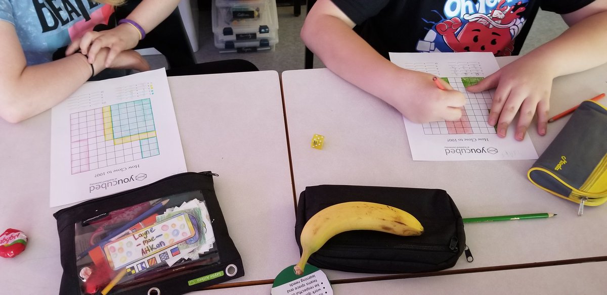 4Caseley's tweet photo. We played How Close to 100? today. Loved seeing the strategies being used around the room to cover as many of the 100 squares as possible! #AwesomeIn6th
#MathematicalMindsets
@joboaler
@youcubed https://t.co/5uAu3ylTSL