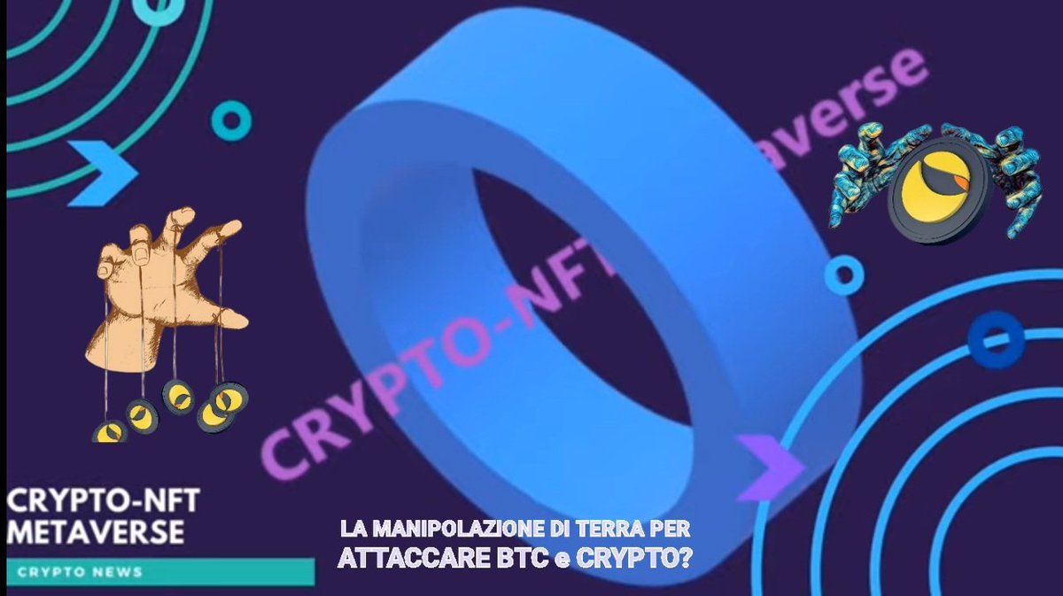 mark_metaverse's tweet photo. #BTC 28600€
#crypto #news #Italia 
#ethereum #Terra #lunacoin
Hanno manipolato $LUNA per attaccare #Bitcoin e le cryptovalute??
Nuova puntata👇🏻
https://t.co/UmoztqhDmY https://t.co/VIt5rc8AKt