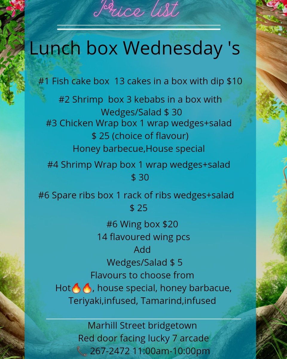 We are open for lunch tomorrow