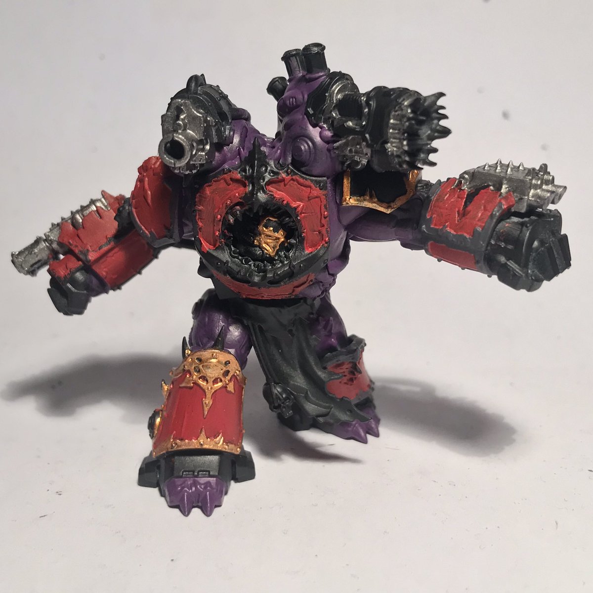 Vulkans_Forge's tweet photo. Put together a little test for a base scheme for the #ImperialFists to see which I like 😁 meanwhile I put some initial layers on an #Obliterator for the little #RedCorsairs project I have on the go too 😅 #WarhammerCommunity #PaintingWarhammer #SpaceMarines #HorusHeresy #Chaos https://t.co/xKhF9UInov