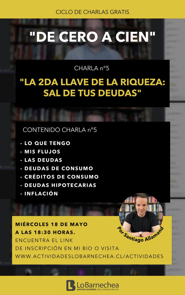 Los invito a participar de esta charla!