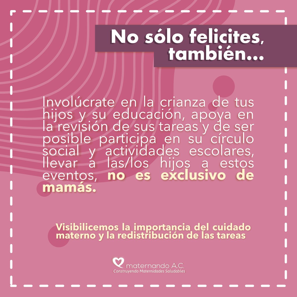 maternandoAC's tweet photo. Seamos conscientes todos los días, no solo uno por año💜 https://t.co/7gQSt1W2UR