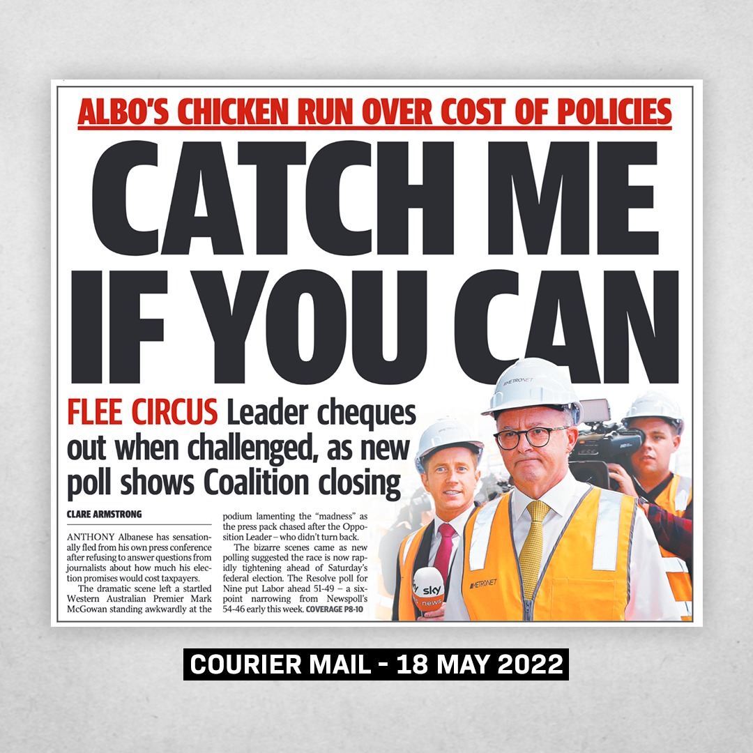 Anthony Albanese can't handle the pressure. He's not up to the job. Don't risk Labor.