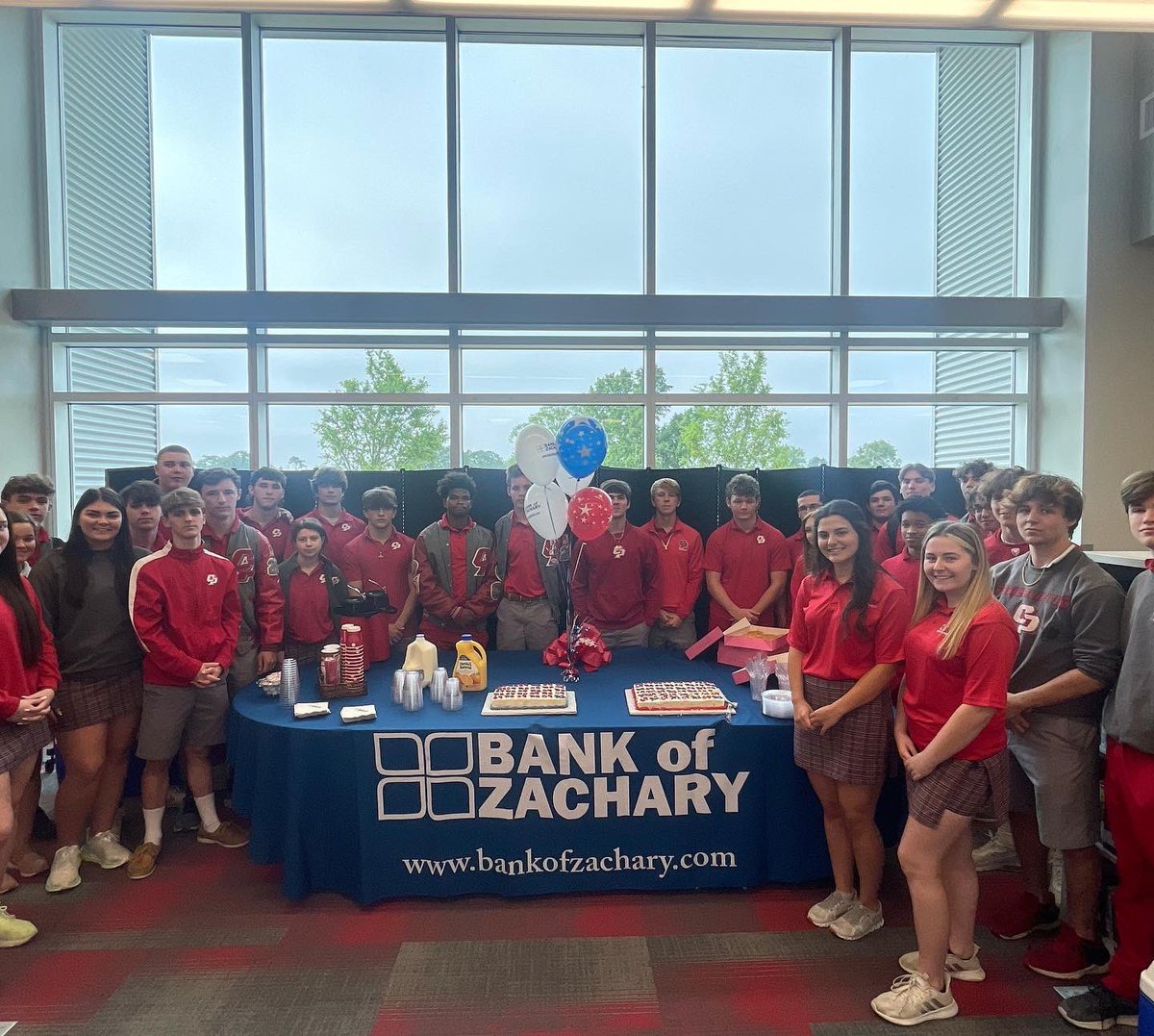 CentralPrivate (@centralprivate) on Twitter photo The Bank of Zachary’s Redhawk Branch Ribbon Cutting was held today. This fall the Redhawk Branch will be open at the Gurney campus. 4 CP students interviewed and were selected as tellers for the branch. We are excited about this partnership with the <a href="/BankofZachary/">Bank of Zachary</a>! The Bank of Zachary’s Redhawk Branch Ribbon Cutting was held today. This fall the Redhawk Branch will be open at the Gurney campus. 4 CP students interviewed and were selected as tellers for the branch. We are excited about this partnership with the <a href="/BankofZachary/">Bank of Zachary</a>!