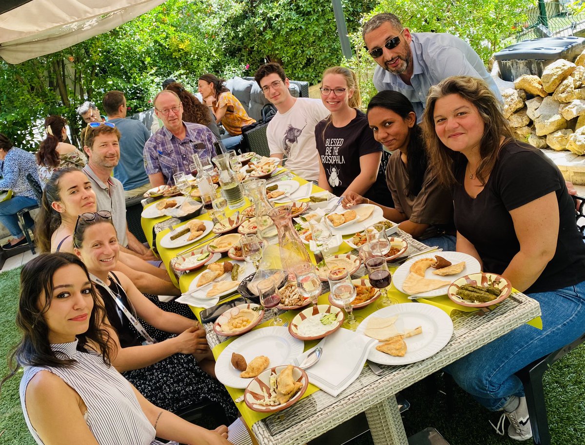 MaurangeLab's tweet photo. It was time to celebrate the successes of the last couple of years with a gargantuesque Lebanese meal 😋 https://t.co/9zxmYBt1pn