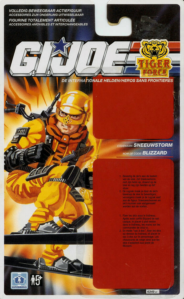 GijoeNederland's tweet photo. Tiger Force Blizzard was called Tiger Force Sneeuwstorm in The Netherlands. Here you can see the Dutch front and back of the card, the filecard and a promotonal picture.
https://t.co/O8xWfliGkj
#GIJoe #TigerForce #EuropeanExclusive https://t.co/dDMd6DCPrw