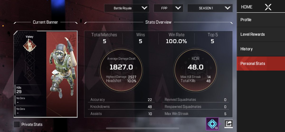First day of @PlayApexMobile