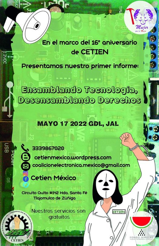 CosaPublica2's tweet photo. Compartimos la entrevista🎙con Amapola López y Jorge, sobre el primer informe de @CetienMexico por la lucha de los derechos laborales de las y los trabajadores de la industria electrónica. / https://t.co/JzG5OJ8jwH | Por @RadioUdeG 104.3 FM📻 @rmartinmar @jestradax https://t.co/cGZiA6sRal