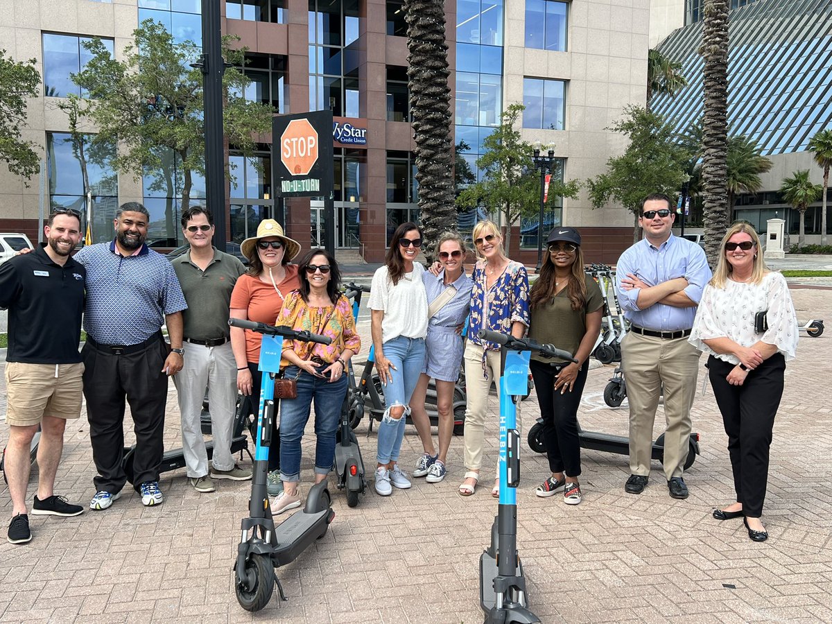 Had a great Downtown Development scooter tour with the <a href="/JAXChamber/">JAX Chamber</a> Trustees today #ilovejax thanks as always to <a href="/Helbiz/">Helbiz</a> for the assist