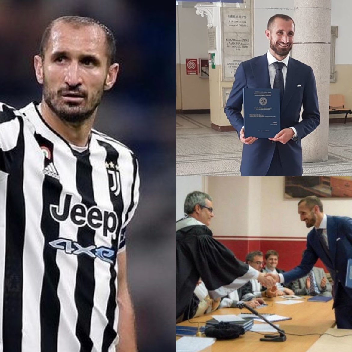 Chiellini

A los 37 años deja la Juventus

17 jugando en la Élite…

Más de 550 partidos…

…se licenció en 2010 en Economía y Comercio…

…y años después realizó un doctorado en Economía con una tesis sobre el modelo Juventus…

*…quizás SI se puede ESTUDIAR y JUGAR

EJEMPLO