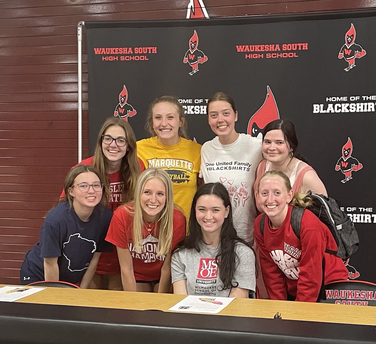 MrSchreierWS's tweet photo. Congrats to Joelle Harrington who has signed to play volleyball at MSOE #shirts #southside https://t.co/AtMyVe2cA2
