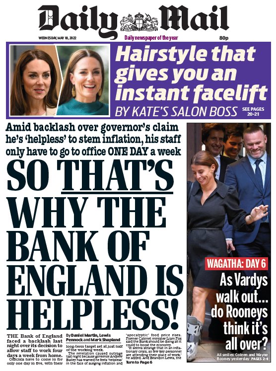 If only they'd realised that in their office there's a big red button that would stop the massive global surge in food and energy prices.