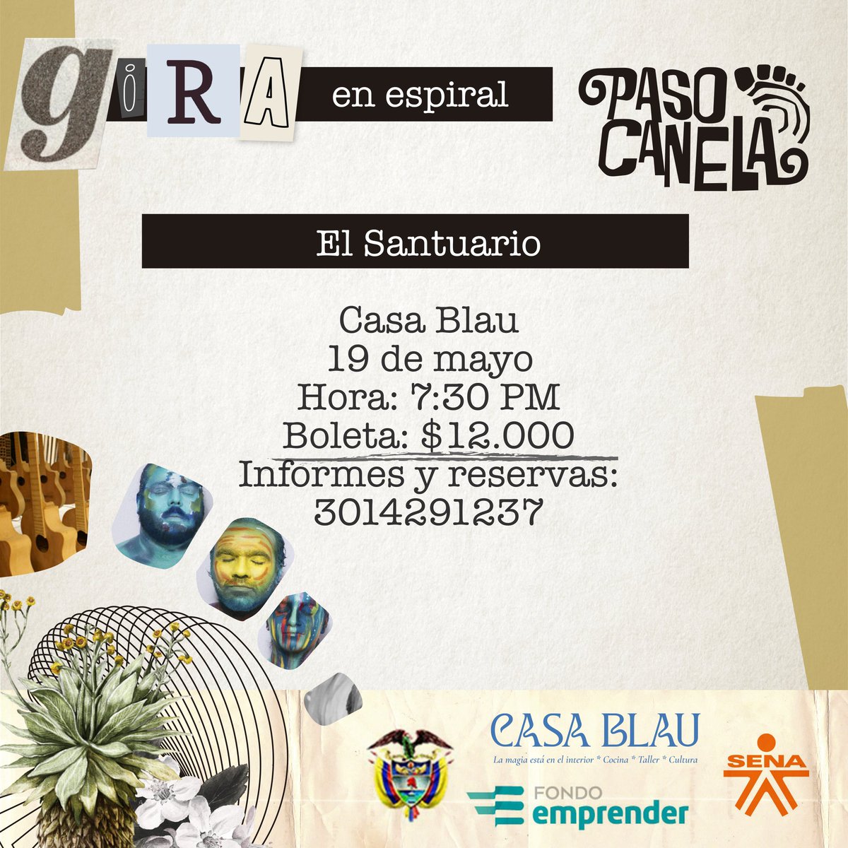 pasocanela's tweet photo. Seguimos caminando y girando... Próxima parada: Casa Blau en El Santuario, disfrutemos los jueves con pasocanela 🤗

🌀La gira en espiral son viajes íntimos con retorno a la raíz. https://t.co/b05FDq62Gq