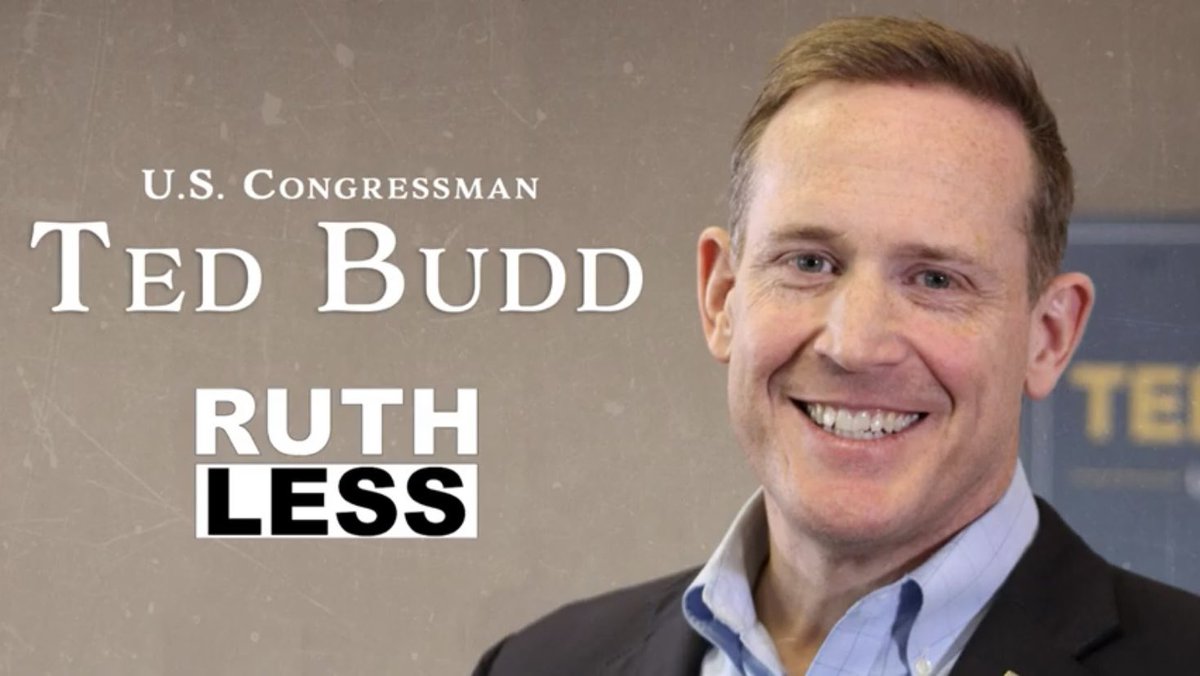 RuthlessPodcast's tweet photo. Congrats @TedBuddNC on the big win tonight! 

Great having you on the progrum last month. We’ll have to do it again before you run the table this November. #ncpol 

Full interview w/ Budd here: https://t.co/tWJ6qUy9uS https://t.co/7V8d5KZaL5