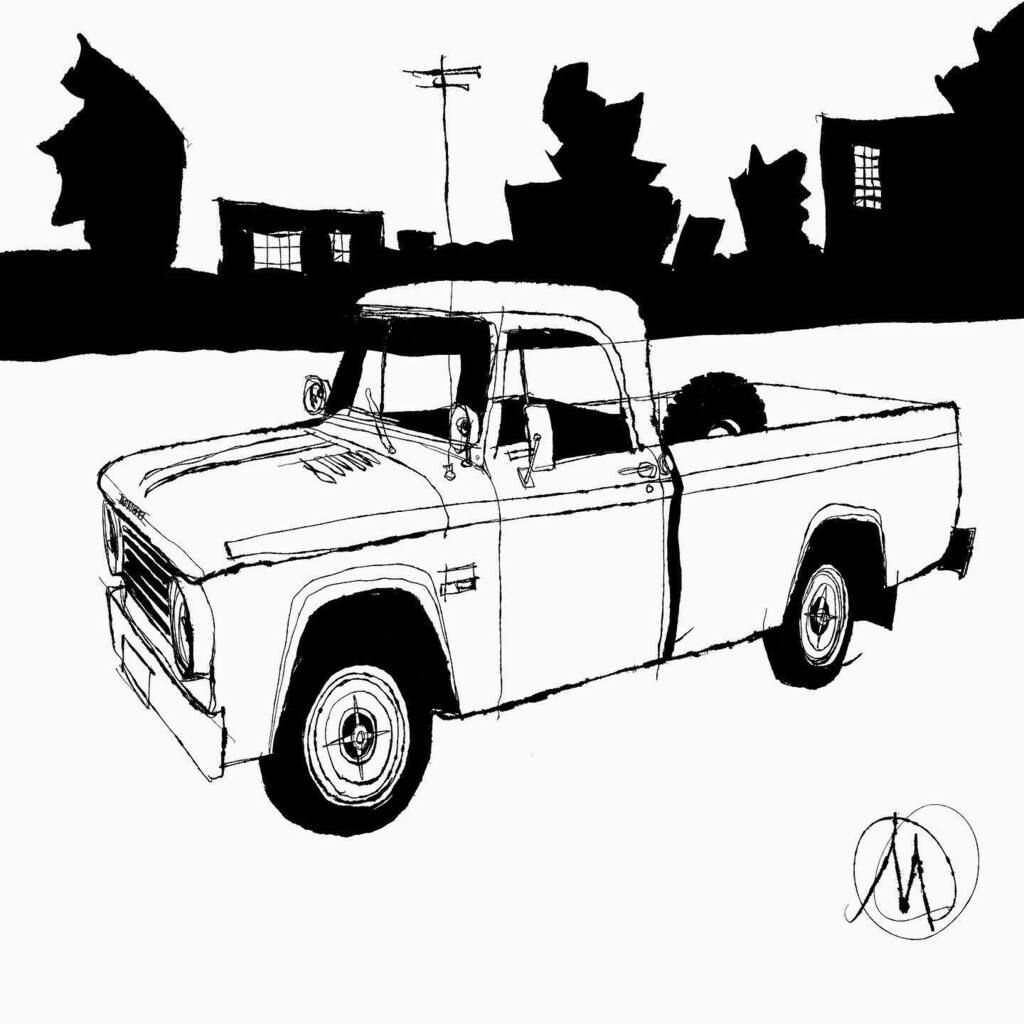 alexzorch's tweet photo. Old Dodge pickup truck. I may not be happy until I’ve got an old truck. 😇 #oldtruck #sketching #bw #dodge #olddodge I’ll add color later, I think. https://t.co/dtDGltogyD https://t.co/8dMIvvP3U7