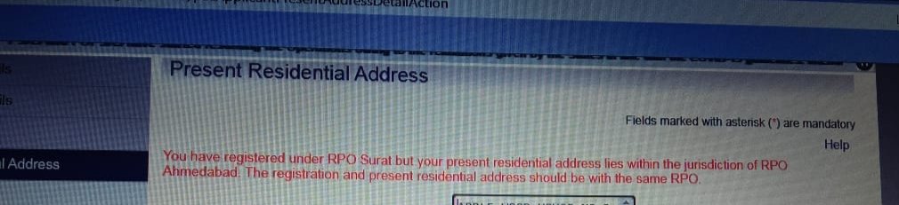 jackinthacker's tweet photo. @rpoahmedabad @rposurat Dear team, While making application for PCC attached mentioned issue is being faced. Can you please help? ARN is 22-00072834 https://t.co/q97ROSU4qG