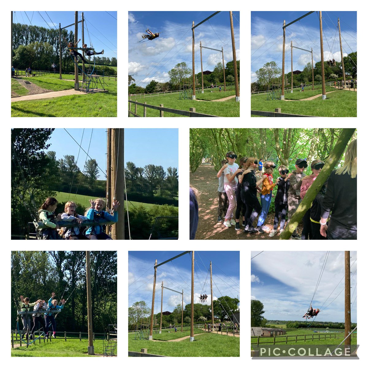 weeza1969's tweet photo. Day 2 at PGL saw year 6 @SpilsbyPrimary @InfinityAcad use their sensory skills, face height challenges and practise their rifle aiming skills, finishing the evening with a campfire, story and singsong. https://t.co/Kb2cL7axal