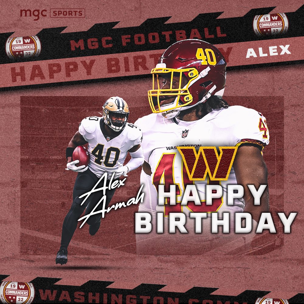 mgcsports's tweet photo. Happy birthday @Alex_Armah! @Commanders #FullContactMgmt https://t.co/wPSKQ1brhx