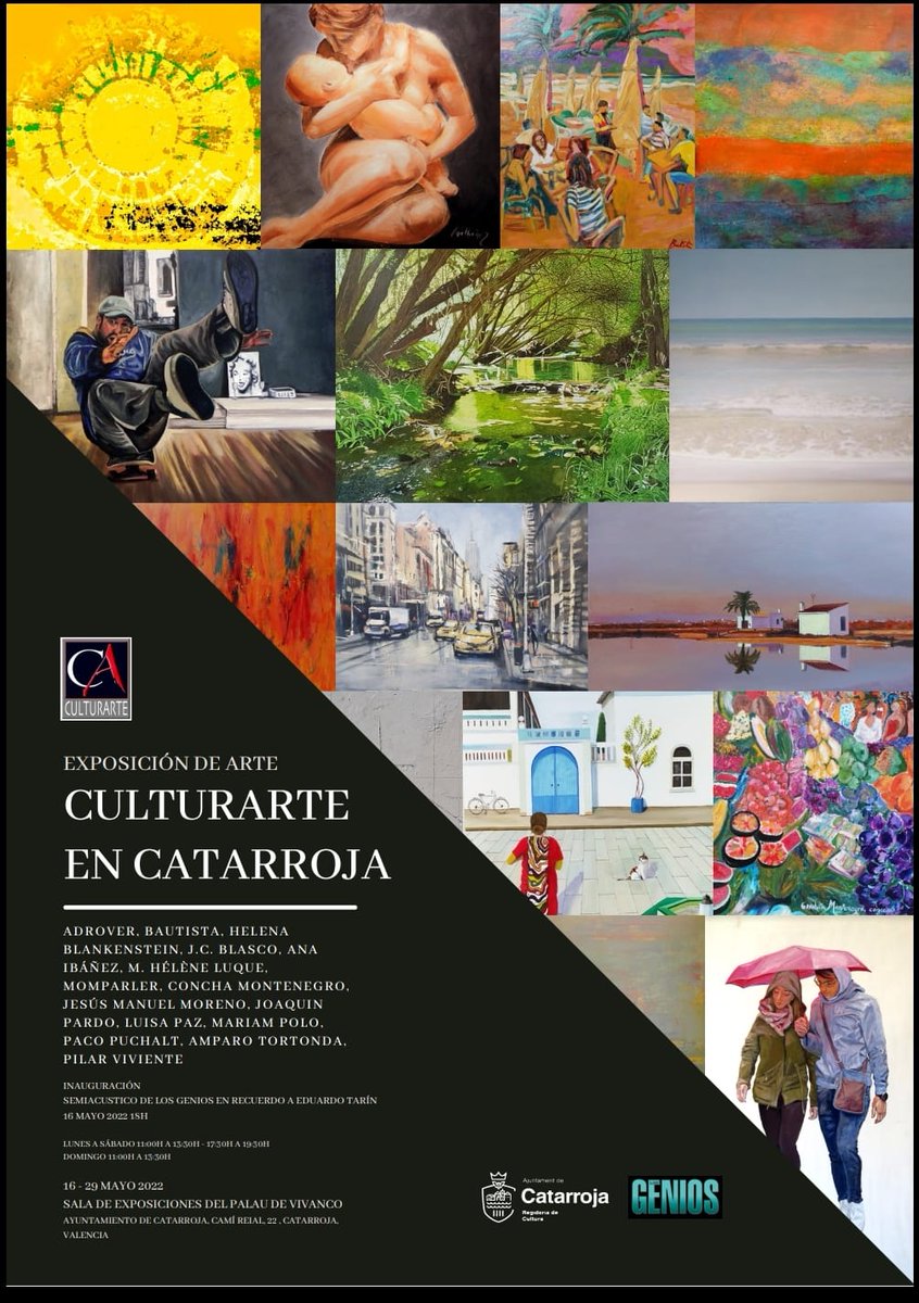 PilarViviente's tweet photo. Pilar Viviente. #Rodetes Support-Surface, 2022. Arte digital. 70 x 250 cm.
CULTURARTE EN CATARROJA
Exposición colectiva
Del 16 al 27 de mayo de 2022
Palau, Catarroja (Valencia)
Organiza Asociación #Culturarte & Ayuntamiento de #Catarroja
https://t.co/IVDkatP5t3
#ecofeminismo https://t.co/5Z3klaMceE