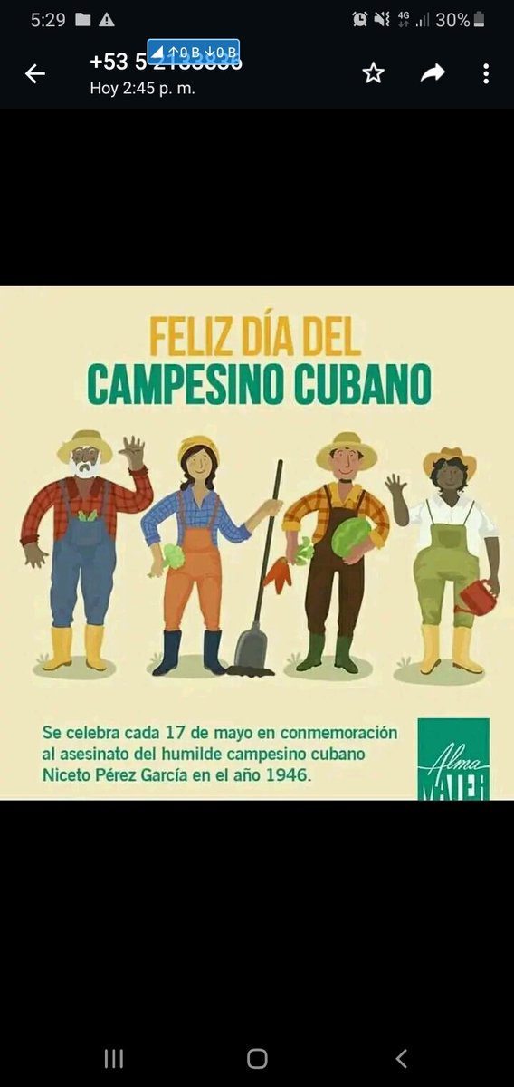 Muchas felicidades nuestros campesinos en el 61 aniversario de la ANAP 
#CubaViveYTrabaja
#Cuba
#VamosConTodo
#LatirAvileño
#CubaViveYProduce
#cubaviveensuscampesinos