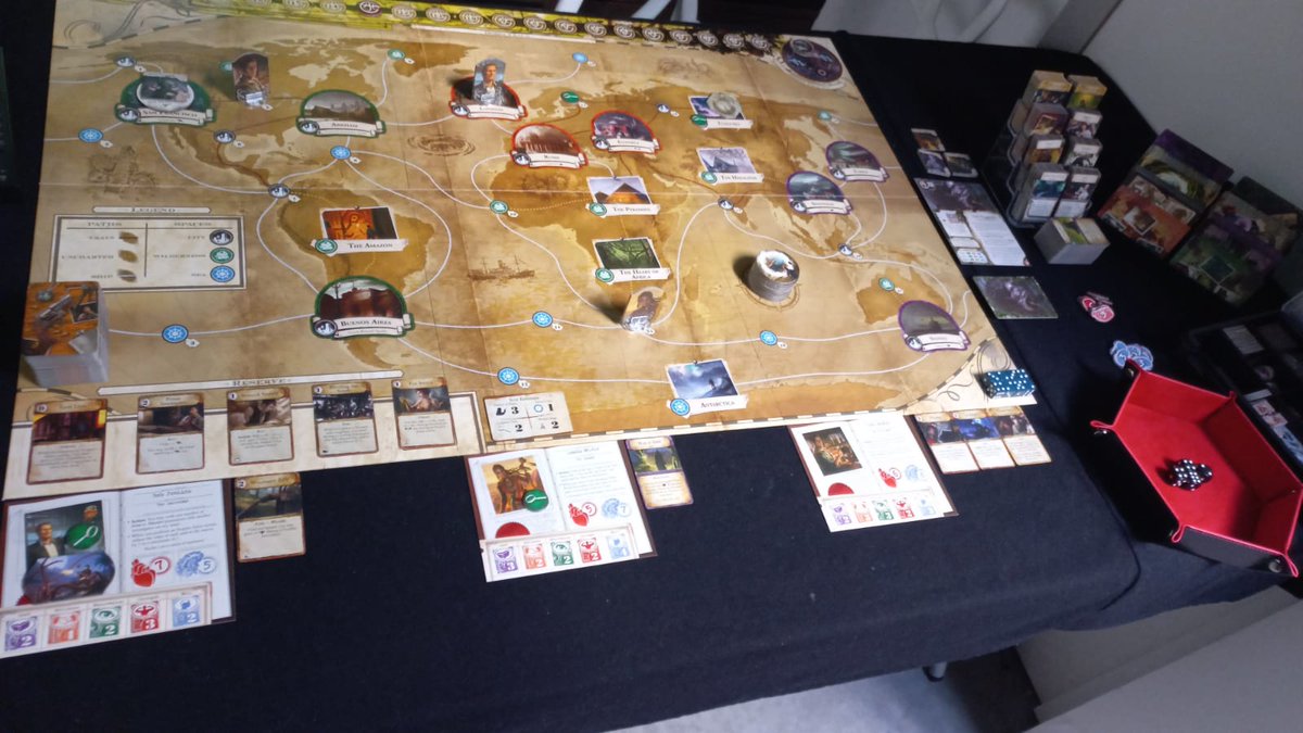 JuegaEnLaCueva's tweet photo. Le dimos nuestra primer partida a Eldritch Horror ¡y qué creen? que nos pegó tremenda madrina 🤣🤣🤣 Muy buen juego, y muy difícil, ¡será porque fue nuestra primera vez? habrá que seguir intentando 👌

#JuegaEnLaCueva #LaCuevaDeLosJuegos #EldritchHorror #Primigenios #OldOnes https://t.co/tRePiUVC1l