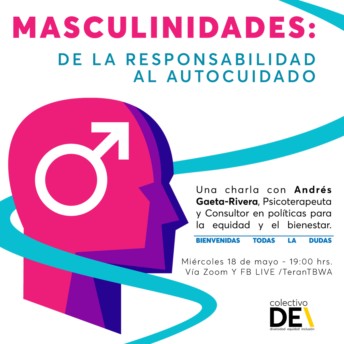 Tener presente que existe más de una forma de vivir la masculinidad es más relevante que nunca, dentro y fuera de nuestro trabajo creativo. Te invitamos esta charla con <a href="/AndresGaeta/">Andrés Gaeta</a> para conocer más al respecto, y aclarar todas tus dudas. 👉 fb.me/e/3YuqEgish