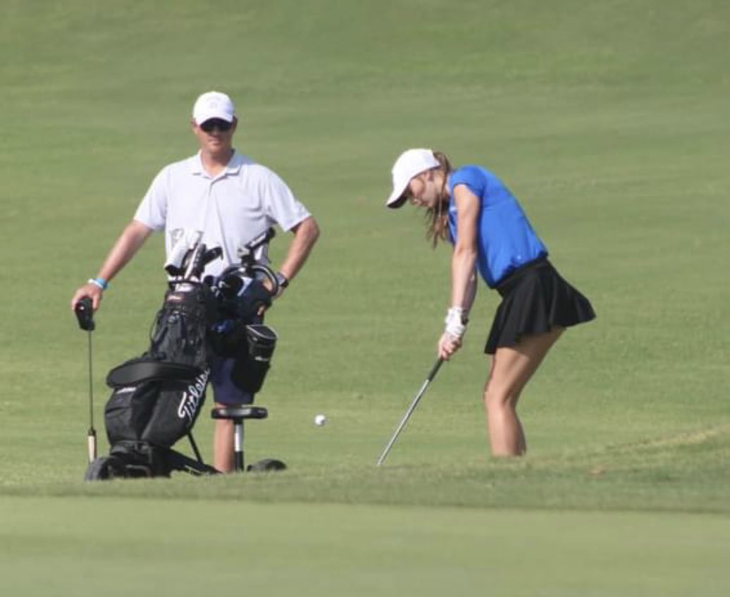 Peaster’s Payton Hull continues to amaze me. The volleyball/basketball district MVP &amp; golf district champ shot a tourney low today 73 to cut 8 strokes off day 1. She entered the clubhouse as the tourney leader at 154 &amp; went from ninth Monday to finish 4th overall. Incredible